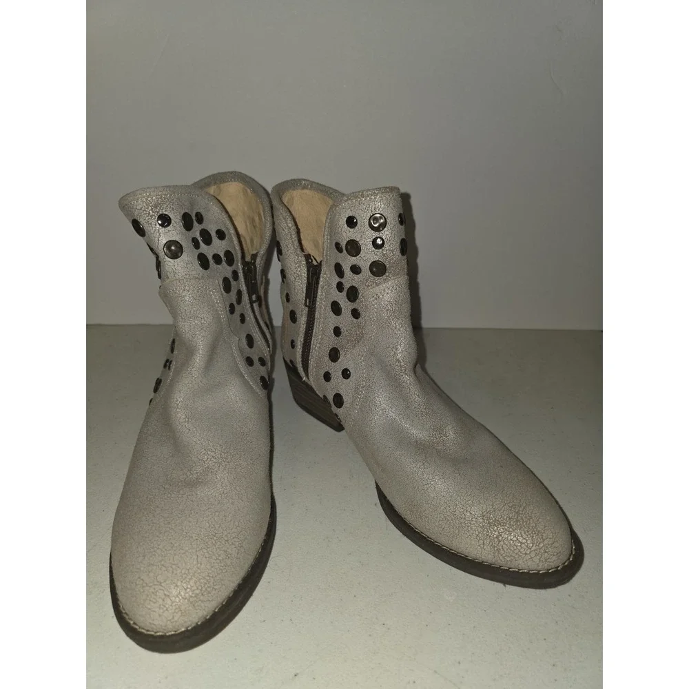 Corkeys Girl Toledo Western Boot Women's Size 10 Tan Distressed Bootie Rare